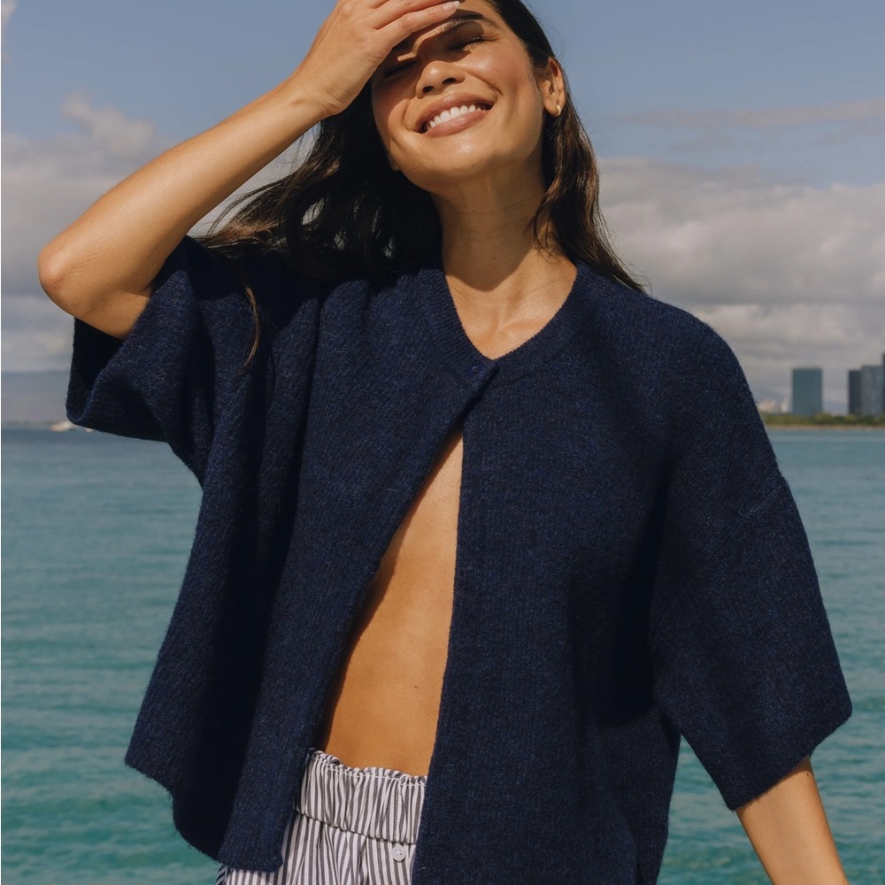 Daily Drills Single Button Sweater